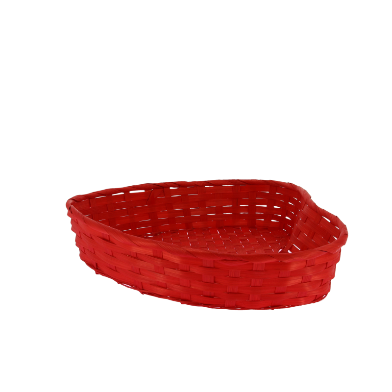 Corbeille coeur bambour rouge Corso 32x30 -_1