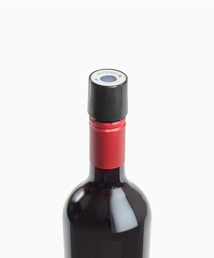 Bouchon à vis Coravin - couleur noir - préservation du vin jusqu'à 3 mois_1