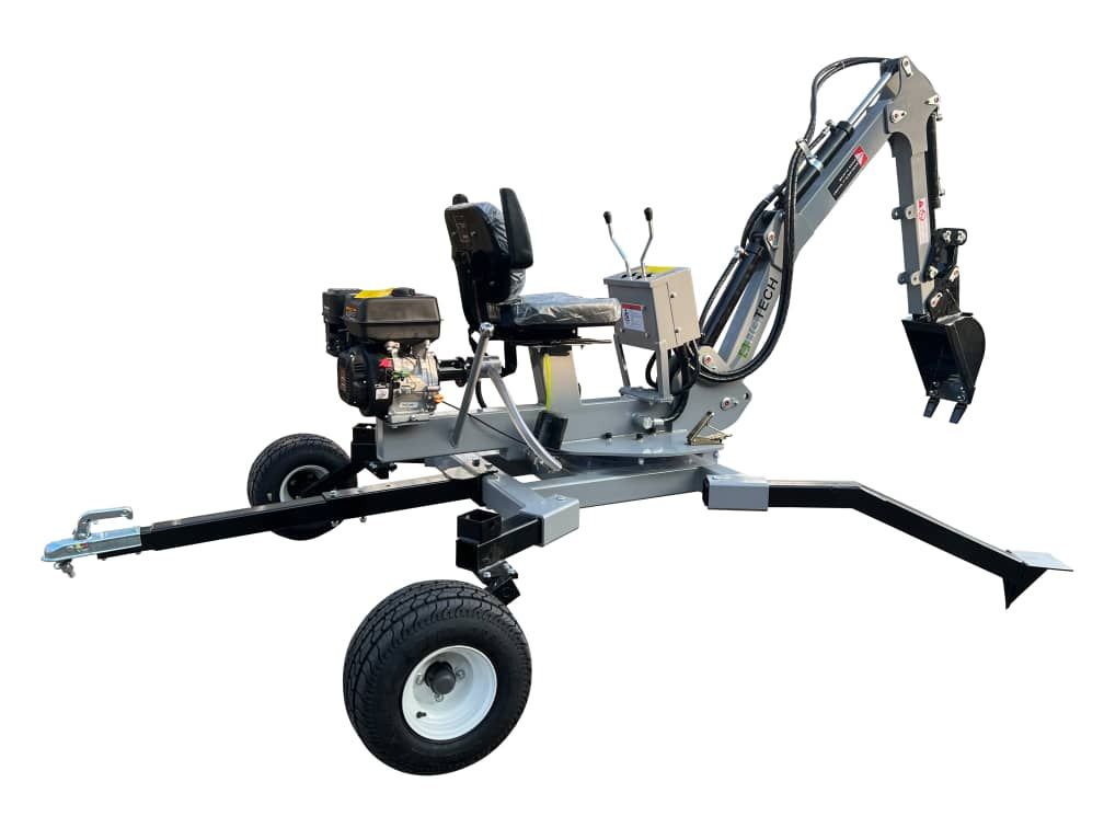 Micro pelle autonome avec moteur essence 10cv