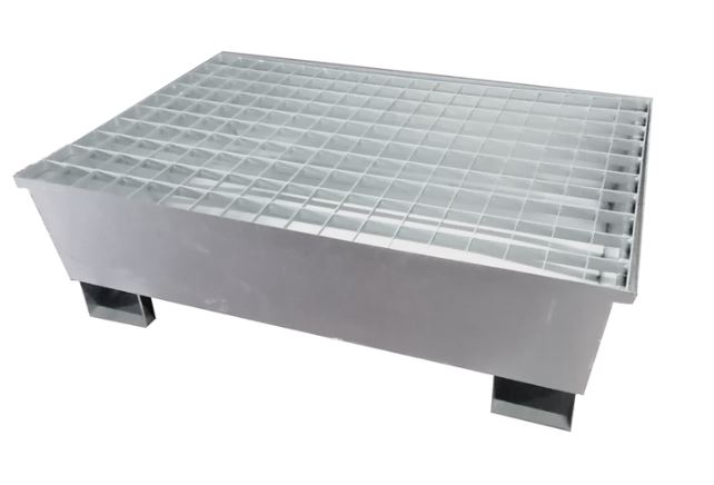 Bac de rétention conique en acier  2 fûts pour le stockage de produits dangereux - BG2UC - DELAHAYE INDUSTRIES_1