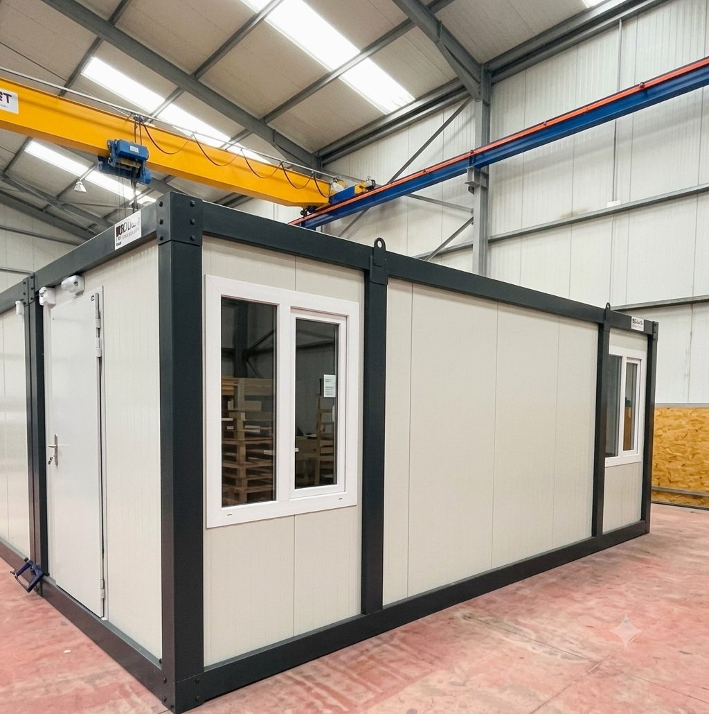 Bureau de chantier modulaire en kit - Avec ou sans sanitaire - Temporaire ou durable_1