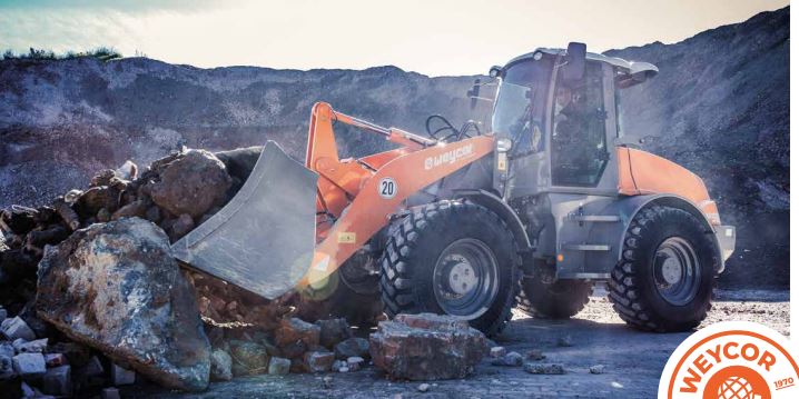 Chargeuse compacte articulée - Capacité du godet 1,8 - 2,6 m3 - Weycor AR 580_1