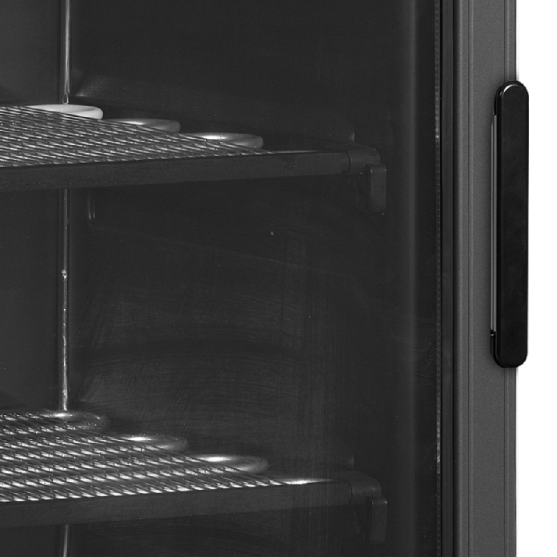 Congélateur vertical de vitrine noir ouverture vers la gauche L.595mm 1 porte TEFCOLD_1