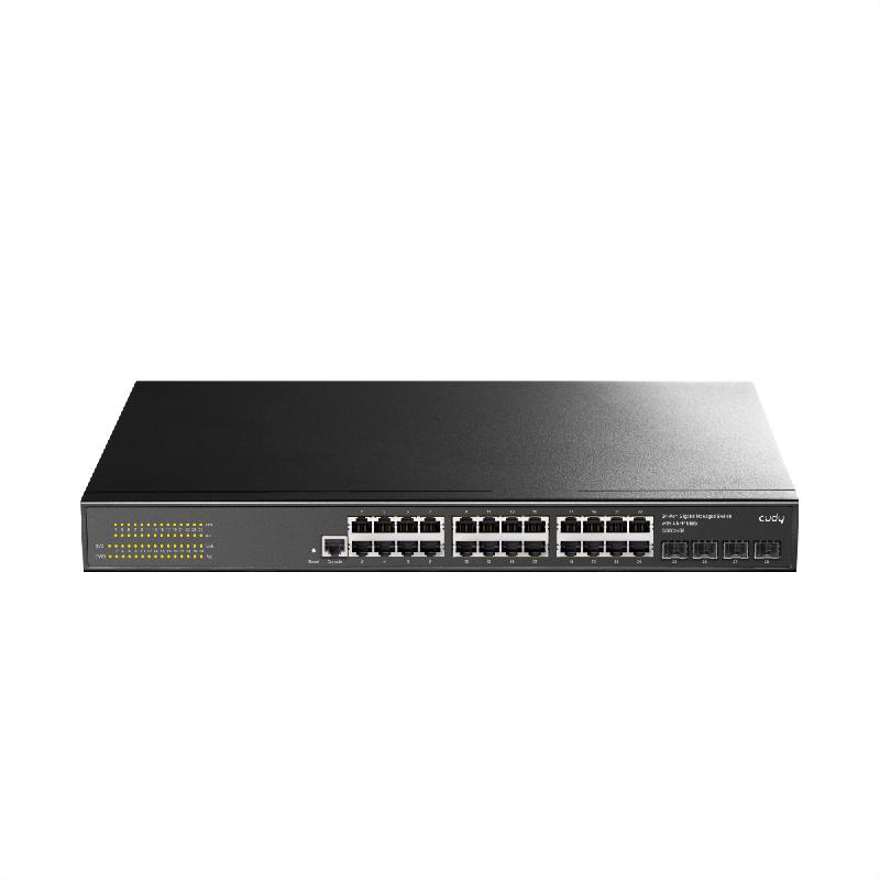CUDY GS2024S2 Switch Gigabit 24 ports de couche 2 géré, avec 4 emplacements SFP Gigabit_1