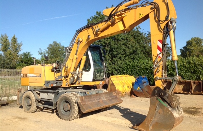 Pelles sur pneus liebherr a316 - 18 t._1