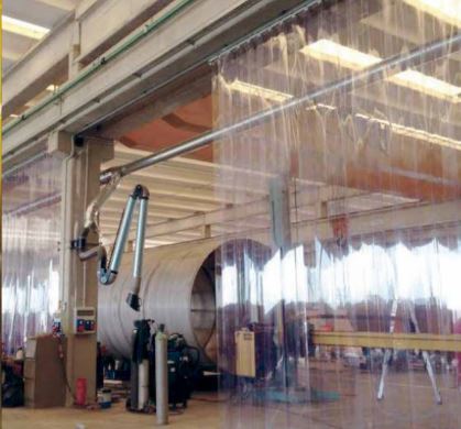 Porte à fermetures flexibles à lanières, solution idéale pour la division interne des pièces ou des passages internes - StripGO_1