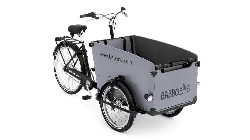Triporteur Babboe Big - Transport jusqu'à 4 enfants - Boîte Nexus 7 vitesses - Freins tout-temps Shimano_1