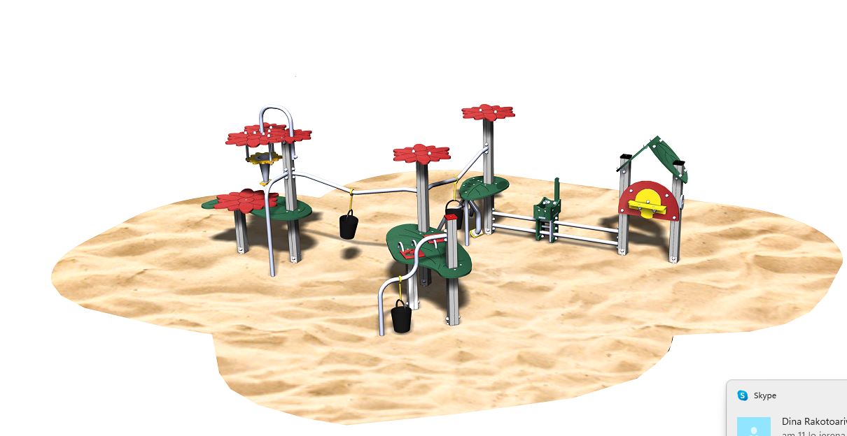 Ar123i - Bac à sable Arena - Gamme Arena pour enfants de 2 à 8 ans - Capacité 15 personnes - Dimensions 5150x3350x1430 mm_1