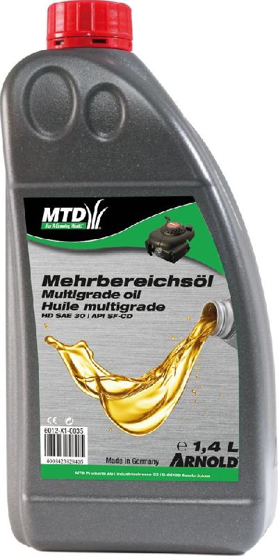Huile moteur multigrade SAE 10W-30 pour moteurs 4 temps des petites machines - 1,4 L_1