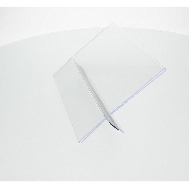 Support affiche PLV A5H magnétique et adhésif format paysage - Transparent - PVC_1
