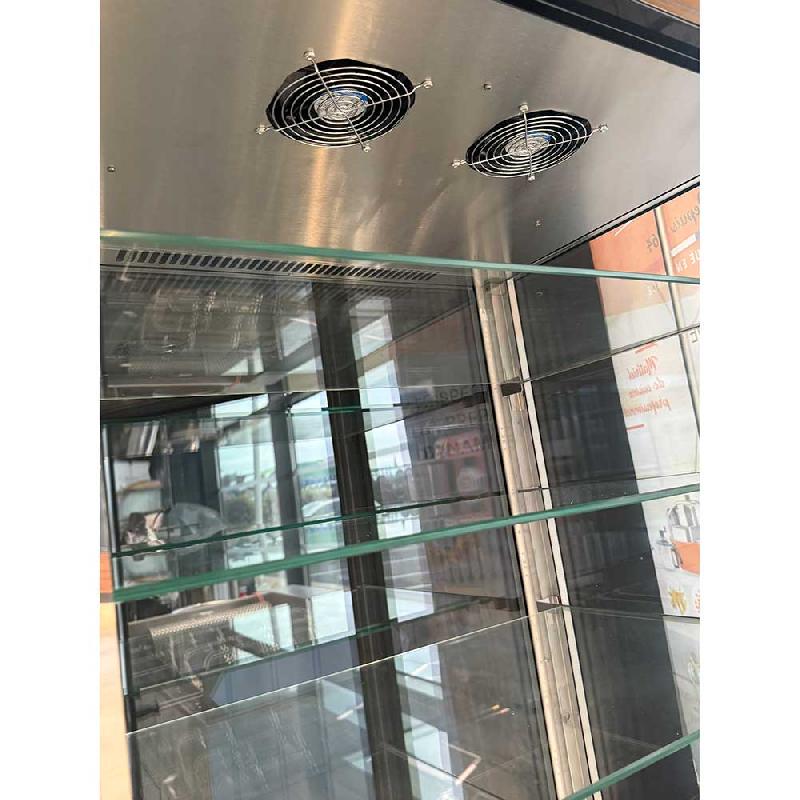 Vitrine réfrigérée panoramique série FUTURE 800 L Noire | Déstockage neuf_1