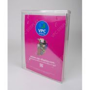 VPB0365 - Porte-brochure transparent à couvercle rabattable - VPC Display - 85 x 55 mm_1