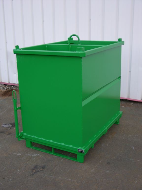 FOP/FIP/FMP - Benne agrégats renforcée à fond ouvrant - Goubard SARL - Capacité 500 à 1000 L_1