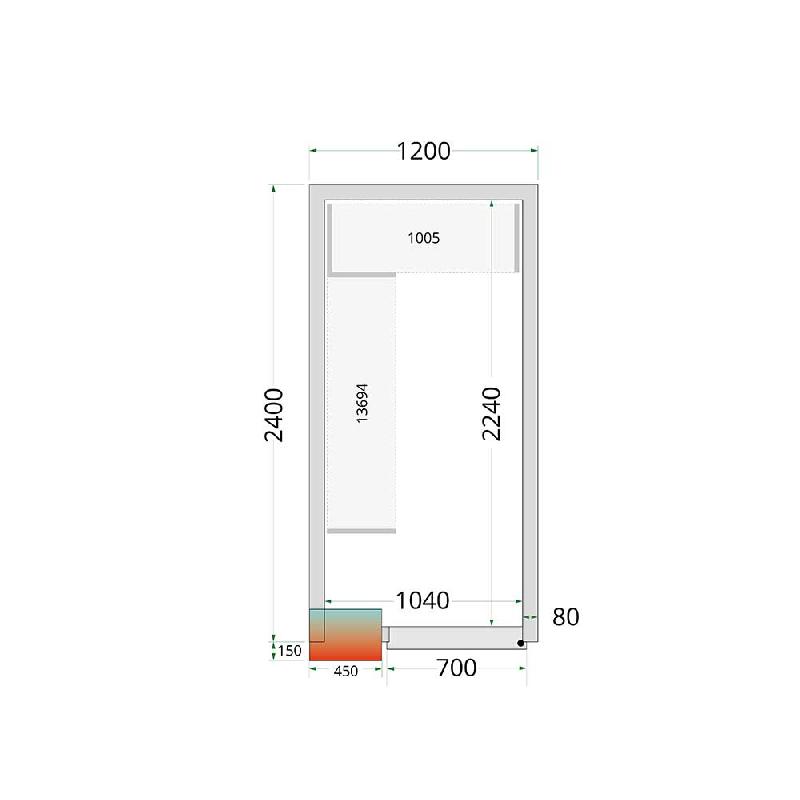 Kit de rayonnage pour Chambres Froides Tefcold CRPF1521_1