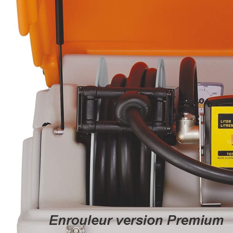 Station gasoil CUBE 2500 L - Version Premium Outdoor avec capot, enrouleur et équipements robustes_1