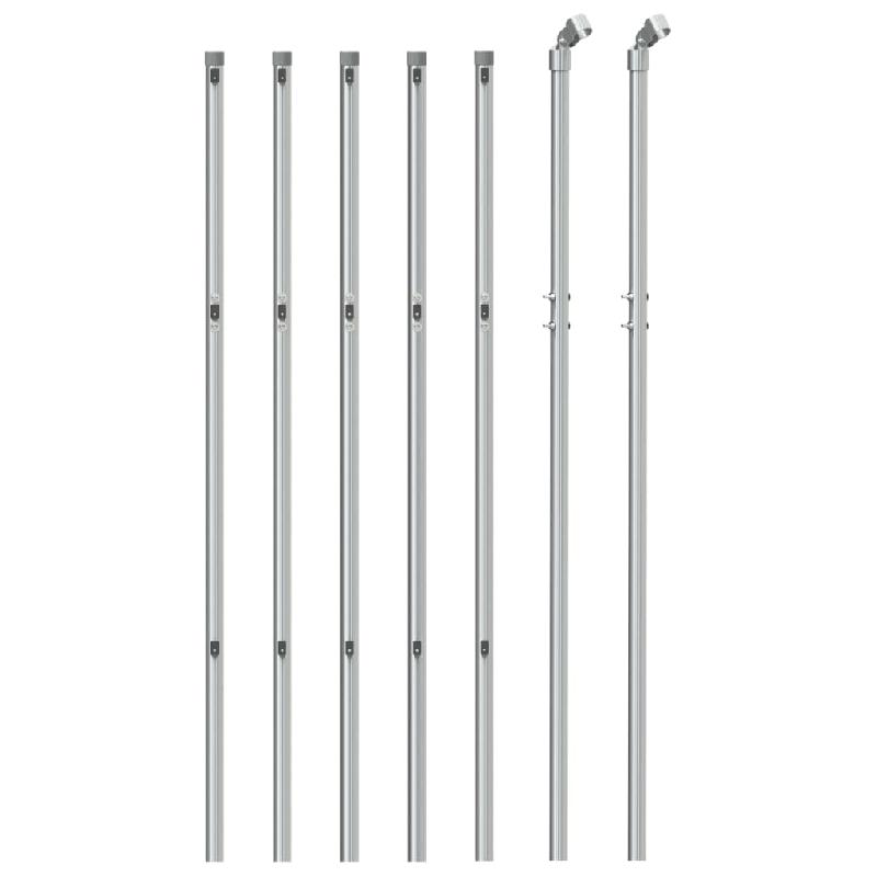 Vidaxl clôture à mailles losangées argenté 1x10 m 154001_1