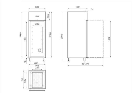 Armoire réfrigérée inox à poissons - positive - 600 l (AA6PF) AFI collin-lucy_1
