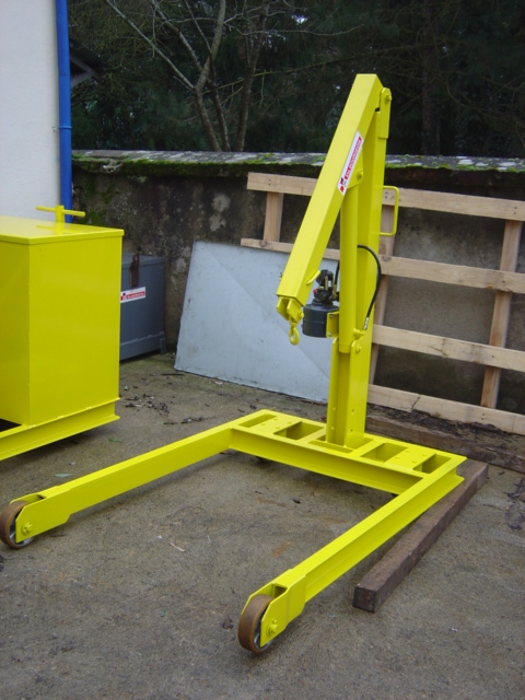 Grue d'atelier châssis V ou H - flèche 5 positions - portée jusqu'à 1000 kg à 1 m_1