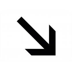 Panonceau de signalisation M3a1 - Position de voie à droite_1