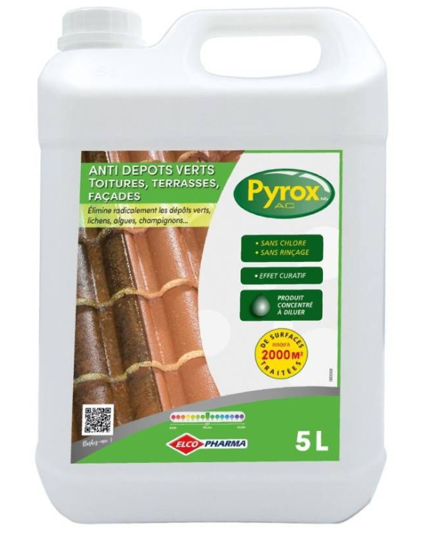 Pyrox ac concentre - anti depots verts toitures bidon de 5 litres_1
