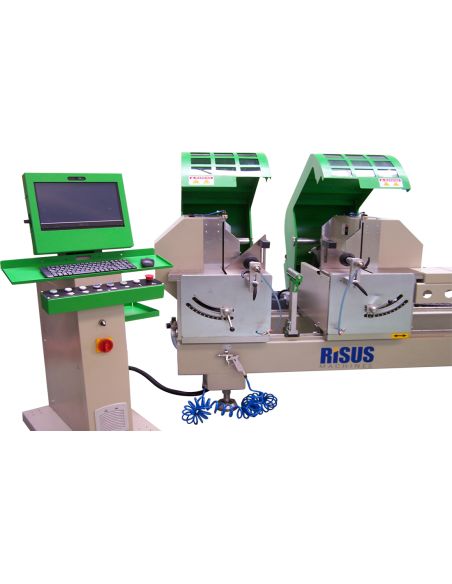 Ra-520 - Tronçonneuse à double tête - Idéal Machines - Scie 520 mm - Coupe aluminium 45°-90°_1