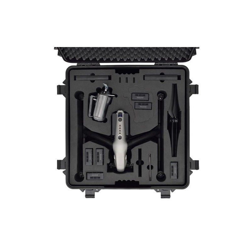 Valise rigide à roulettes pour drone DJI Inspire 2 - Hexadrone 4600W - Protection IP67_1