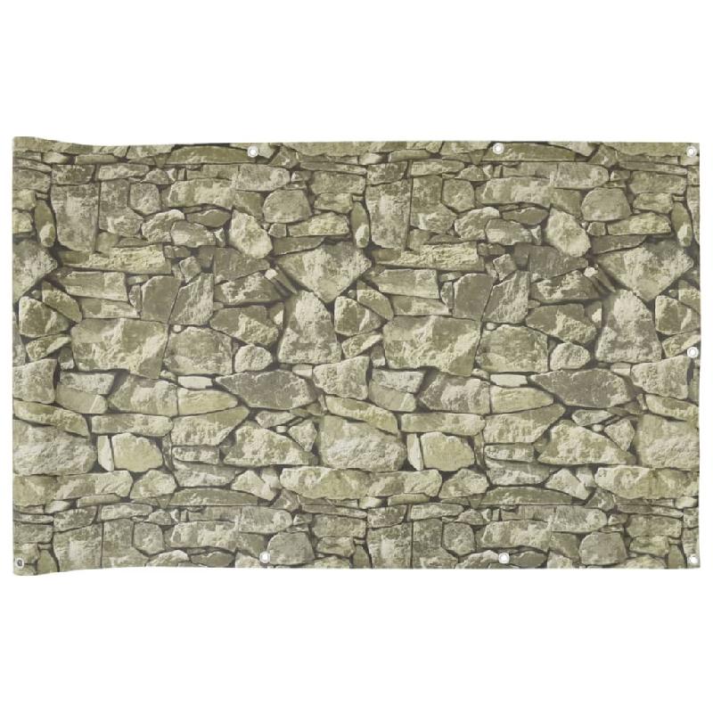 Vidaxl écran d'intimité de jardin aspect pierre 600x90 cm pvc 4005479_1