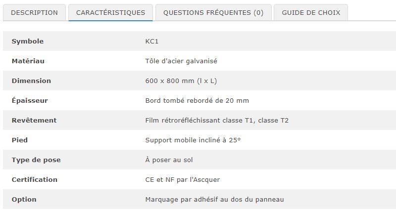 29987 - Panneau de chantier KC1 barrière de dégel - dimensions 600 x 800 mm - rétroréfléchissant T1 ou T2_1