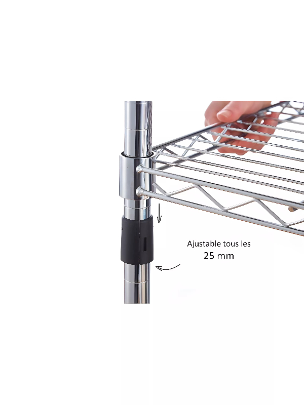 Étagère métal chromé 3 tablettes 90 cm_1