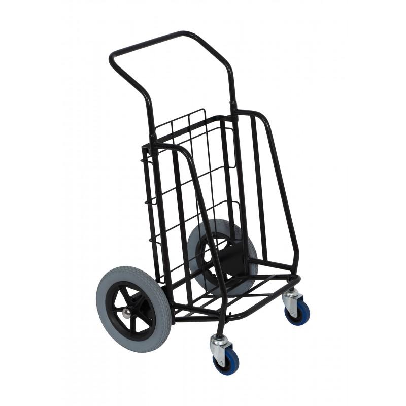 Chariot pliable distribution publicité - Roues 300 mm - Référence : TR034R30 - Charge 50 kg - Dimensions 560x515x1060 mm_1