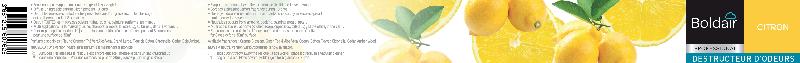 Destructeur d'odeur en gel Boldair - Parfum citron - 300 g - Longue durée jusqu'à 8 semaines_1