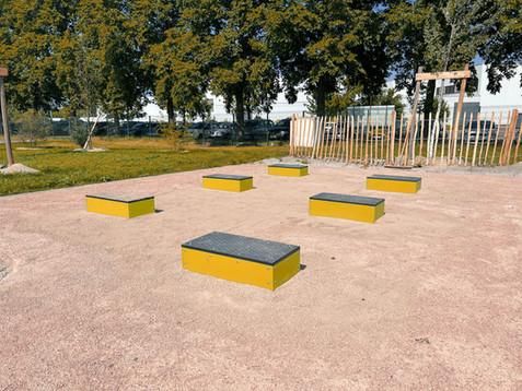 Jump Obstacles HER-21 - Ensemble de 5 ou 10 boîtes à profil bas pour cardio et musculation en plein air_1