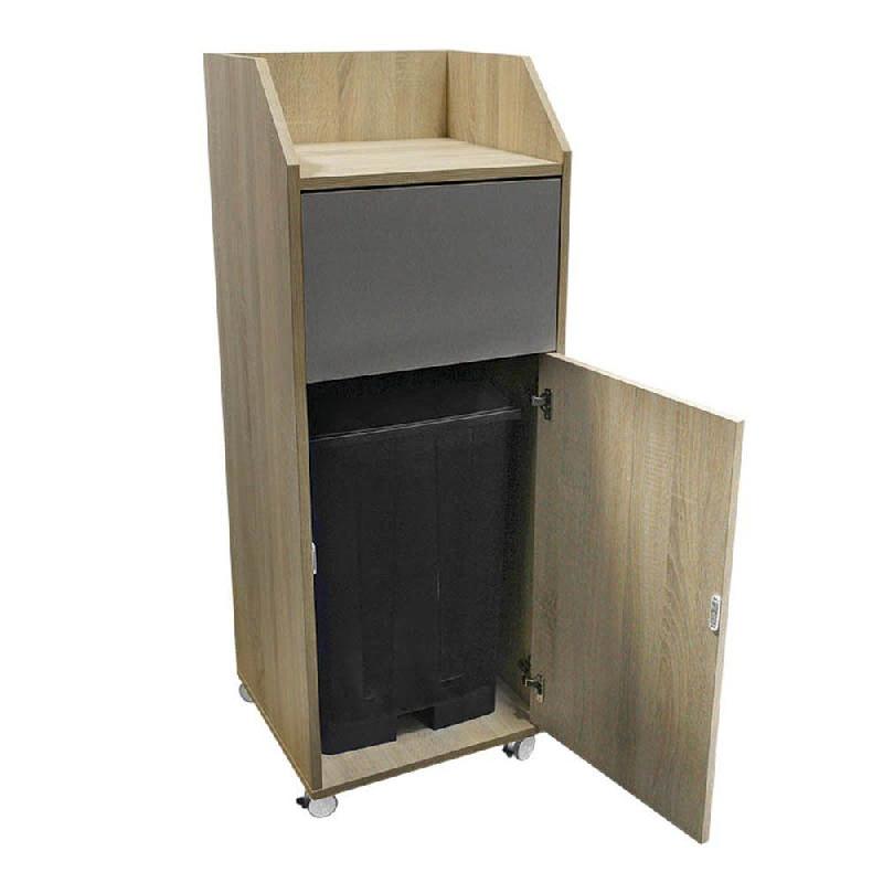 Meuble poubelle snack chianti oak VALERO_1