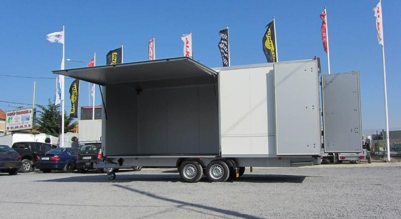 Remorque fourgon Humbaur 5096 / 5209 - 2 essieux, panneaux sandwich 45 mm, PTAC 2500 kg_1