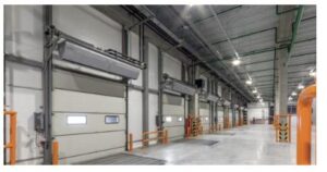 Rideau d'air industriel GUARD PRO avec ventilateur axial - Installation horizontale ou verticale_1