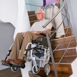 Alber Scalamobil S35 - Monte-escalier Invacare - Poids max utilisateur : 140 kg - Adaptable fauteuil roulant_1