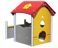 Maisonnette inox Maali01 - Structures de jeux à thèmes - CREA Équipements - Pour enfants de 1 à 8 ans - Capacité 8 enfants_1