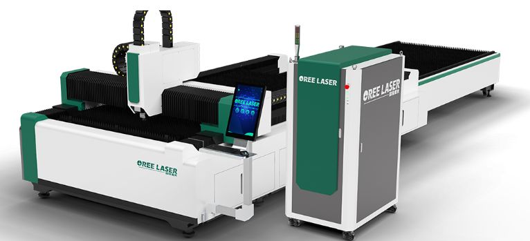 Or-E - Machine de découpe laser 2D à fibre avec plateforme d'échange - Oree Laser - Haute précision et efficacité_1