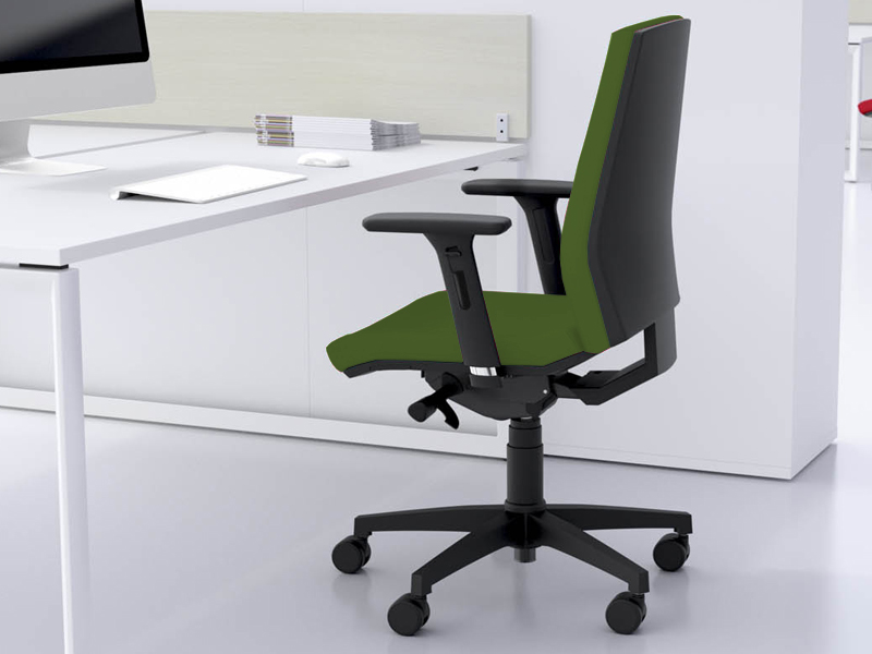 Siège de bureau Draft - Dossier réglable, accoudoirs ajustables, revêtement tissu polyester_1