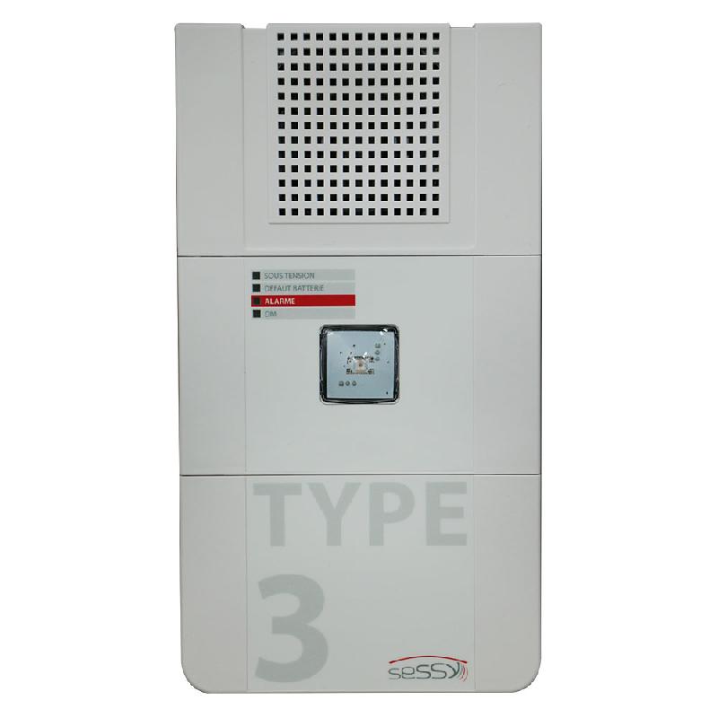 Boîtier d'alarme type 3A BAAS - BAT3S - autonome - certifié NF C 48-150 - diffuseur sonore et lumineux_1