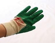 Gants latex rosiers - taille 9 - double trempé, finition crêpée, traitement Actifresh_1