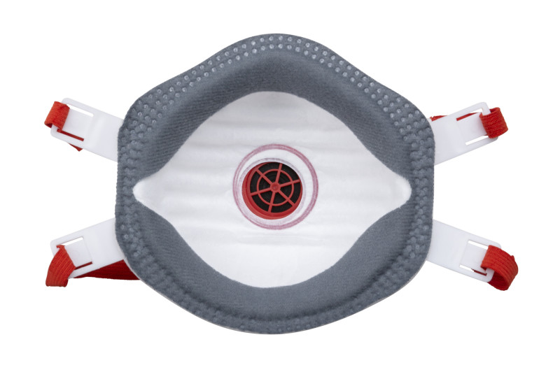 Masque ffp3 anti poussieres jetable couleur rouge boite de 10_1