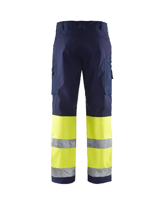 Pantalon 1562 Softshell haute visibilité - Blaklader - Stretch, respirant, imperméable et coupe-vent - Certifié EN ISO 20471 classe 1_1