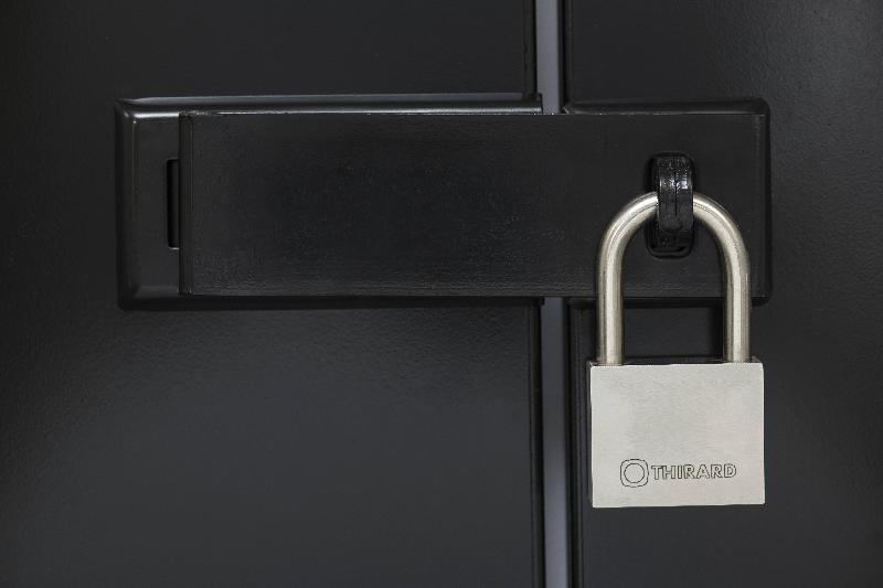 Cadenas à clé inox 50 mm - THIRARD - Corps et anse inox, mécanisme à goupilles, clé prisonnière_1