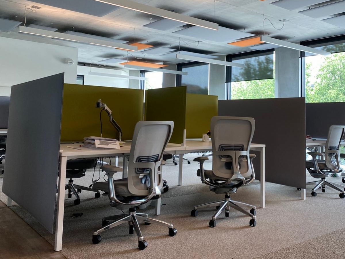 Cloison de bureau en polyester avec isolation phonique pour call center - OVERSIZE_1