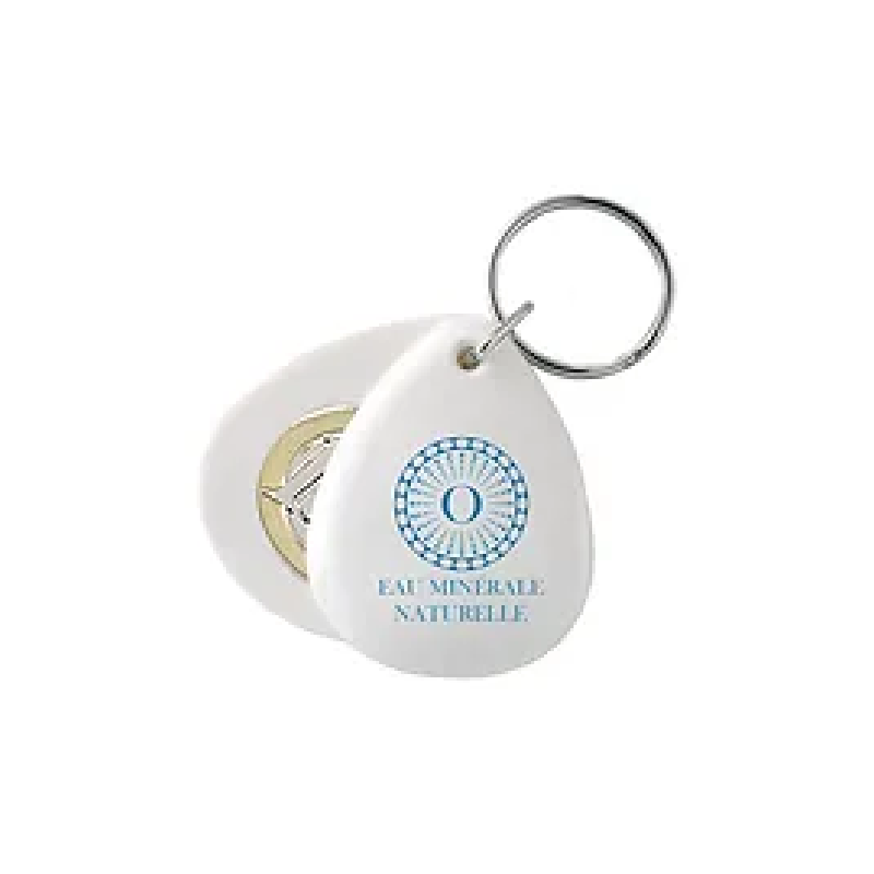 Porte-clés jetons Goutte - PVC haute qualité - 5 x 4 x 1 cm_1