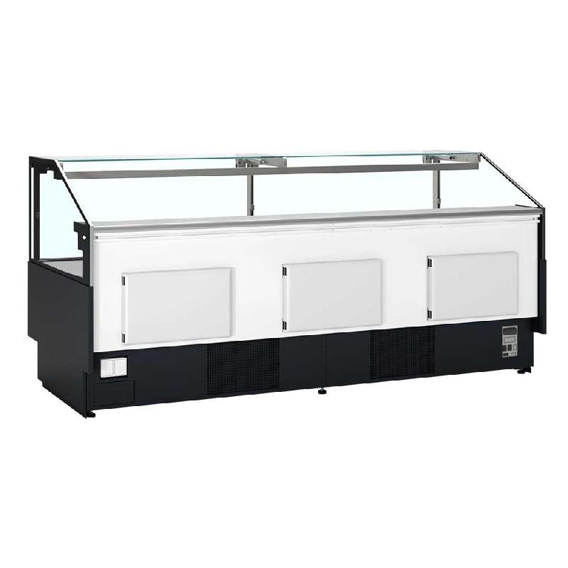 Vitrine comptoir spécial poisson 2500 mm noire -1 à +5 °C | TEFCOLD SOCA-F25090B_1