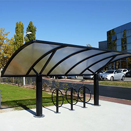 Abri vélos et motos EOLE - Capacité 10 vélos ou 5 motos - Design contemporain et robuste_1