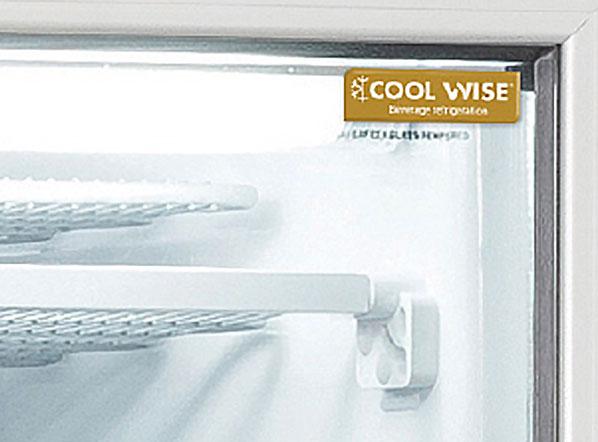 Armoire congélateur vitrée blanche 300 L - avec canopy | Coolhead - TNG390C_1