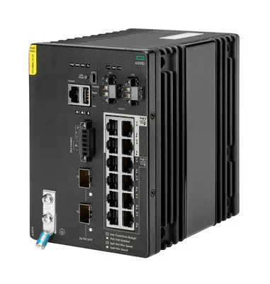 Aruba Networking CX 4100i 12p 1GbE 8p Class4 PoE and 4p Class6 PoE 2p SFP+ DIN Mount Switch_1